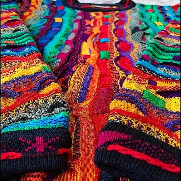 ❌SOLD❌ Vintage COOGI Sweater Kaleidoscope Colors NWOT - Picture 4 of 16